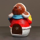 Фигура - подсвечник на 1 свечу «Снеговик с подарками», с блёстками, 45 см - Фото 4