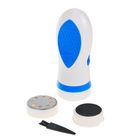 Аппарат для педикюра Luazon, 2 насадки, 4хАА, бело-синий - Фото 1