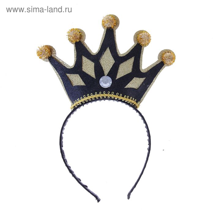 Карнавальный ободок" Корона", цвета МИКС - Фото 1