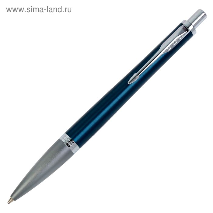 Ручка шариковая Parker Urban Premium Dark Blue CT M, корпус синий глянцевый/ хром, синие чернила (1931565) - Фото 1
