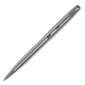 Ручка шариковая Parker Sonnet Core Stainless Steel CT M, корпус серебристый матовый, чёрные чернила (1931512) 2755140