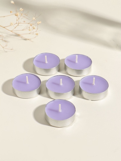 Набор свечей ароматических чайных «Лаванда», 6 шт.
