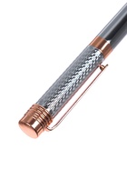 Ручка подарочная Calligrata. VIP, шариковая, поворотная, в футляре кожзам, корпус серебристый с золотым - Фото 9