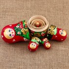 Матрёшка «Клубничка», бордовый платок, 5 кукольная, 15 см - Фото 4