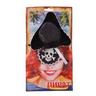 Карнавальный набор" Пиратка" 2 предмета: зажим-шляпка (13х4,5 см.), наглазник - Фото 3