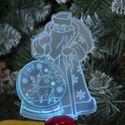 Подставка световая "Дед Мороз, Олень в шаре", 14.5х9 см, 1 LED, RGB микс - Фото 3