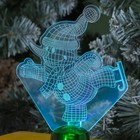 Подставка световая "Снеговик на коньках", 14.5х10.5 см, 1 LED, RGB микс - Фото 3