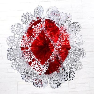 Шар фольгированный d-42 см "Круглый цветок" микс