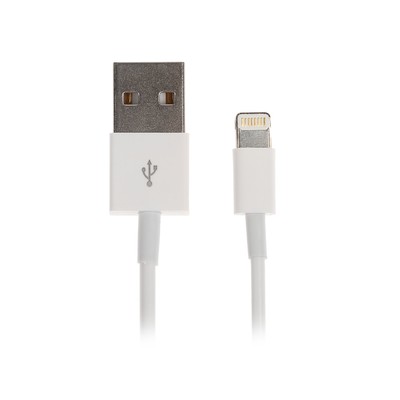 Кабель Mirex, Lightning - USB, 1 А, 1 м, белый