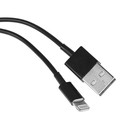 Кабель Mirex, Lightning - USB, 1А, 1 метр, черный - Фото 1