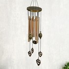 Музыка ветра «Сердце со стрелой», металл, 9 трубочек, h=45 см - Фото 1