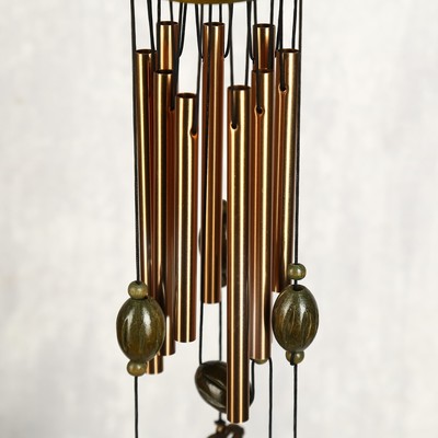 Музыка ветра «Сердце со стрелой», металл, 9 трубочек, h=45 см