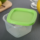 Контейнер для продуктов с мерной шкалой «BioFresh», 230 мл, прозрачный, крышка микс - Фото 2