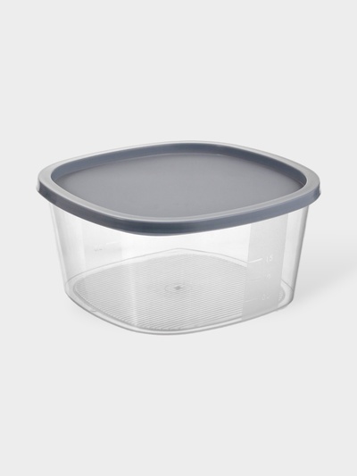 Контейнер для продуктов с мерной шкалой SparkPlast BioFresh, 2.65 л, прозрачный, пластик, крышка МИКС