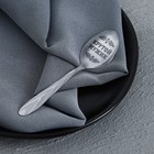 Ложка чайная с гравировкой «100% крутой мужик», h=14 см - Фото 4