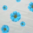 Пленка для цветов "Маргаритка" голубой 700 мм х 8.5 м - Фото 2