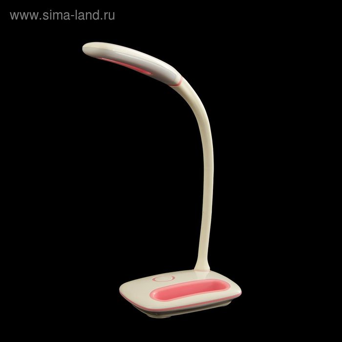 Лампа настольная "Деви" розовый 3W LED (USB-провод, сенсорная кнопка, АКБ) 10х13х39 см - Фото 1