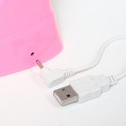Лампа настольная "Рупор" розовый 2W LED (сенс.кнопка, АКБ, USB) 8х8,5х41 см - Фото 10