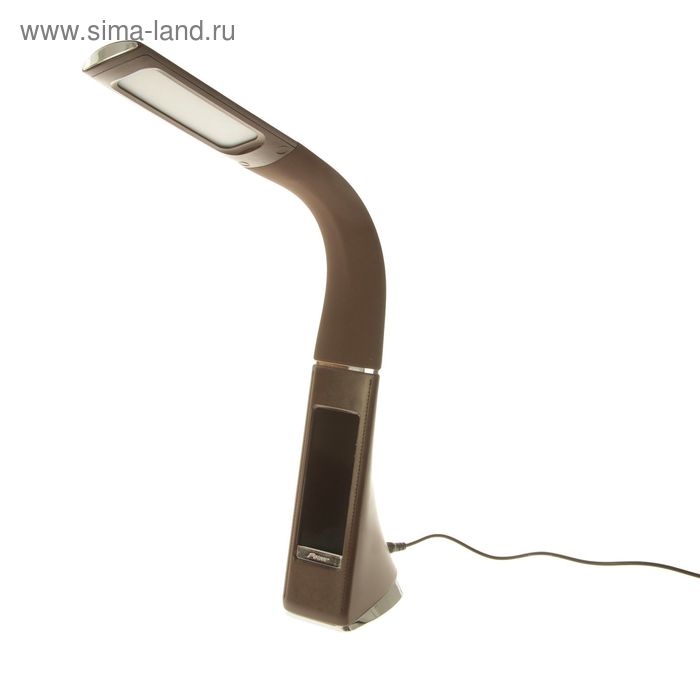 Светильник "Астон" 5W LED кофе (USB, сенс.кнопка, календарь/часы/градусник) 6,5х9х49 см - Фото 1