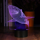 Светильник "Акула" LED RGB от сети 10,5x13x20,5 см - Фото 1