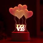 Светильник "Четыре сердца" от сети 9,5x12,5x18,5 см RISALUX - Фото 3