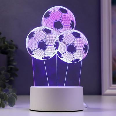 Светильник «Три мяча» от сети 9.5×11.5×20 см RISALUX