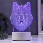 Светильник «Волк» от сети 9.5×11.5×20 см - Фото 1