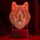 Светильник «Волк» от сети 9.5×11.5×20 см - Фото 3