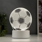 Светильник "Футбольный мяч" от сети 9,5x12,5x16 см - фото 9550441
