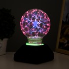 Светильник плазменный шар "Звезда" (от сети 220V) 13x12x20 см RISALUX - фото 20751443