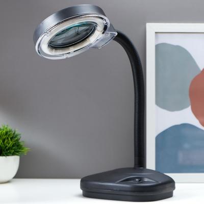 Лампа-лупа для творчества, от сети 220 В чёрный 52×17×14 см