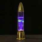 Светильник водяной "Ракета" золото 12x12x49 см - Фото 1