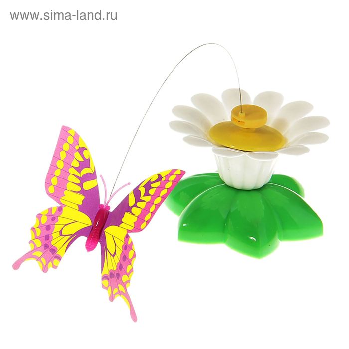Летающая "Бабочка" вокруг цветка, цвета МИКС