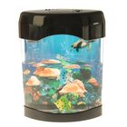 Светильник аквариум "Морской риф" чёрный (2 режима работы, 220V) 9x17,5x22 см - Фото 2