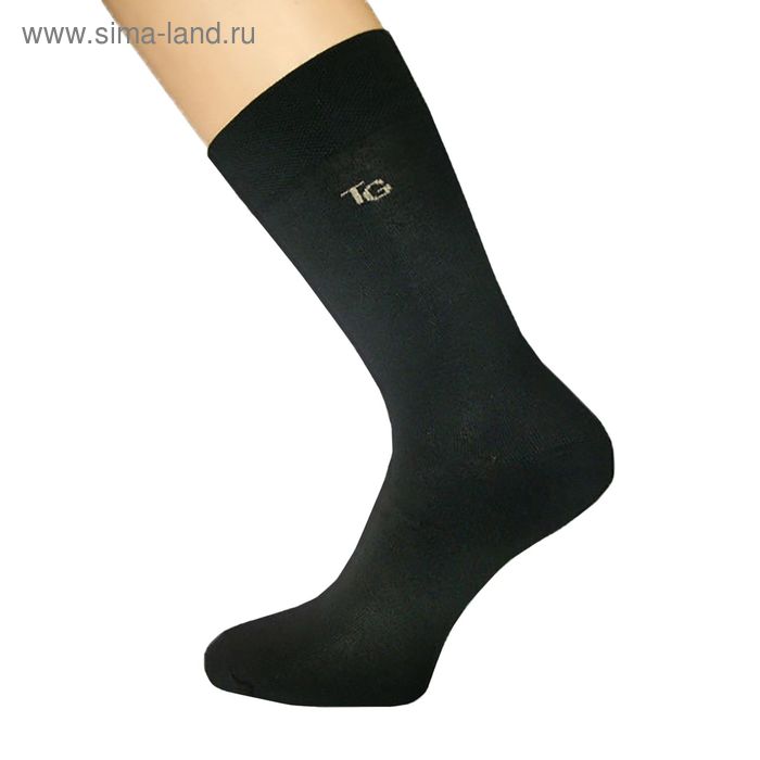 Носки мужские, цвет чёрный, размер 27-29 - Фото 1