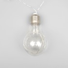 Гирлянда «Нить» 3 м с насадками «Лампочки», IP20, серебристая нить, 100 LED, свечение белое, 3.5 В - Фото 7