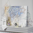 Гирлянда «Бахрома» 1.3 × 0.3 м с насадками «Звезда и месяц», IP20, белая нить, 120 ламп, свечение мульти, 8 режимов, 220 В - Фото 2