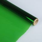 Бумага-пленка прозрачная, (целлюлоза 100%), 700*5000 мм, Sadipal 30г/м2 кристал Зеленый - Фото 1