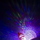 Световой прибор «Снеговик с прозрачным шаром» 9.5 см, свечение мульти, 220 В - Фото 3