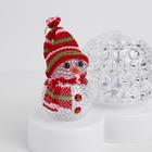 Световой прибор «Снеговик с прозрачным шаром» 9.5 см, свечение мульти, 220 В - Фото 6