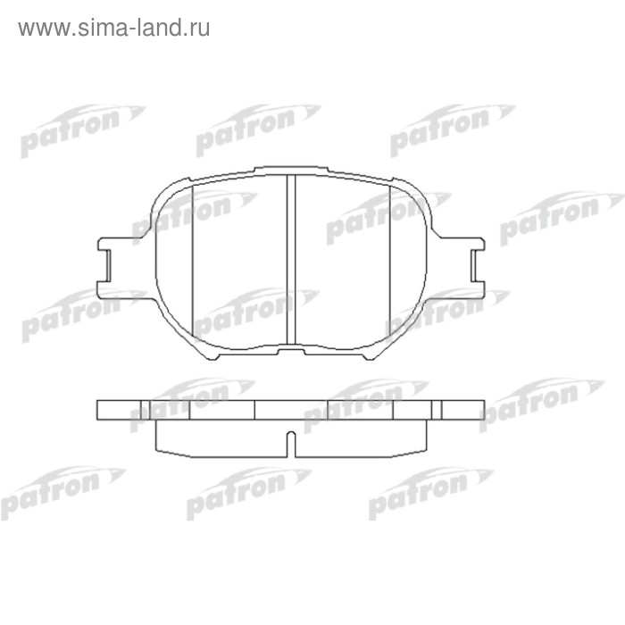 Колодки тормозные Patron PBP1528 - Фото 1