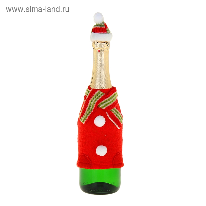 Прикол одежда на бутылку «Снеговик» - Фото 1