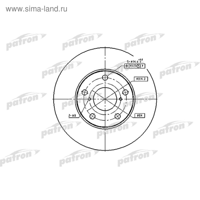 Диск тормозной Patron PBD4161 - Фото 1