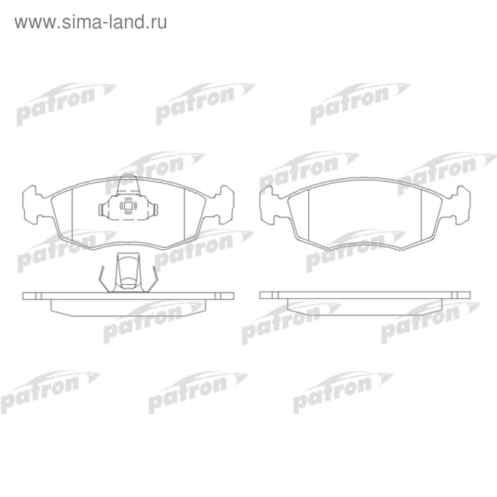 Колодки тормозные Patron PBP1376 - Фото 1