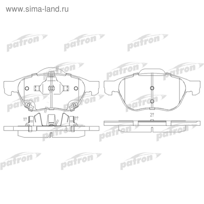 Колодки тормозные Patron PBP1447 - Фото 1