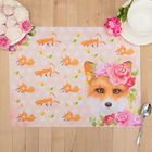 Салфетка на стол "Лиса" 30*40 см, 100% п/э, оксфорд 420 г/м2 - Фото 1