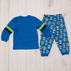 Пижама для мальчика, рост 86 см, цвет синий - Фото 8