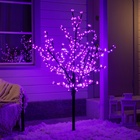 Светодиодное дерево «Баугиния» 1.5 м, 480 LED, постоянное свечение, 220 В, свечение фиолетовое - Фото 4