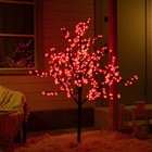 Светодиодное дерево «Баугиния» 1.5 м, 480 LED, постоянное свечение, 220 В, свечение красное - фото 2189447