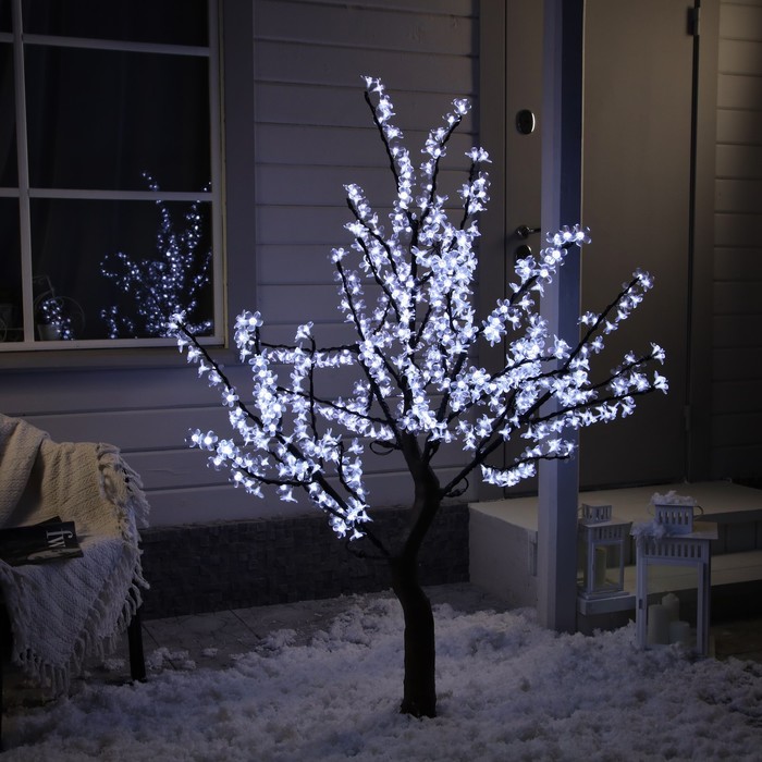 Светодиодное дерево «Сакура» 1.5 м, 540 LED, постоянное свечение, 220 В, свечение белое - фото 1911260863